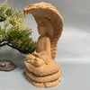 Buddha with the Immortal Serpent Protector Naga Hand-carved Solid Wood Statue