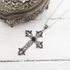 Large Detailed Cross Pendant Necklace