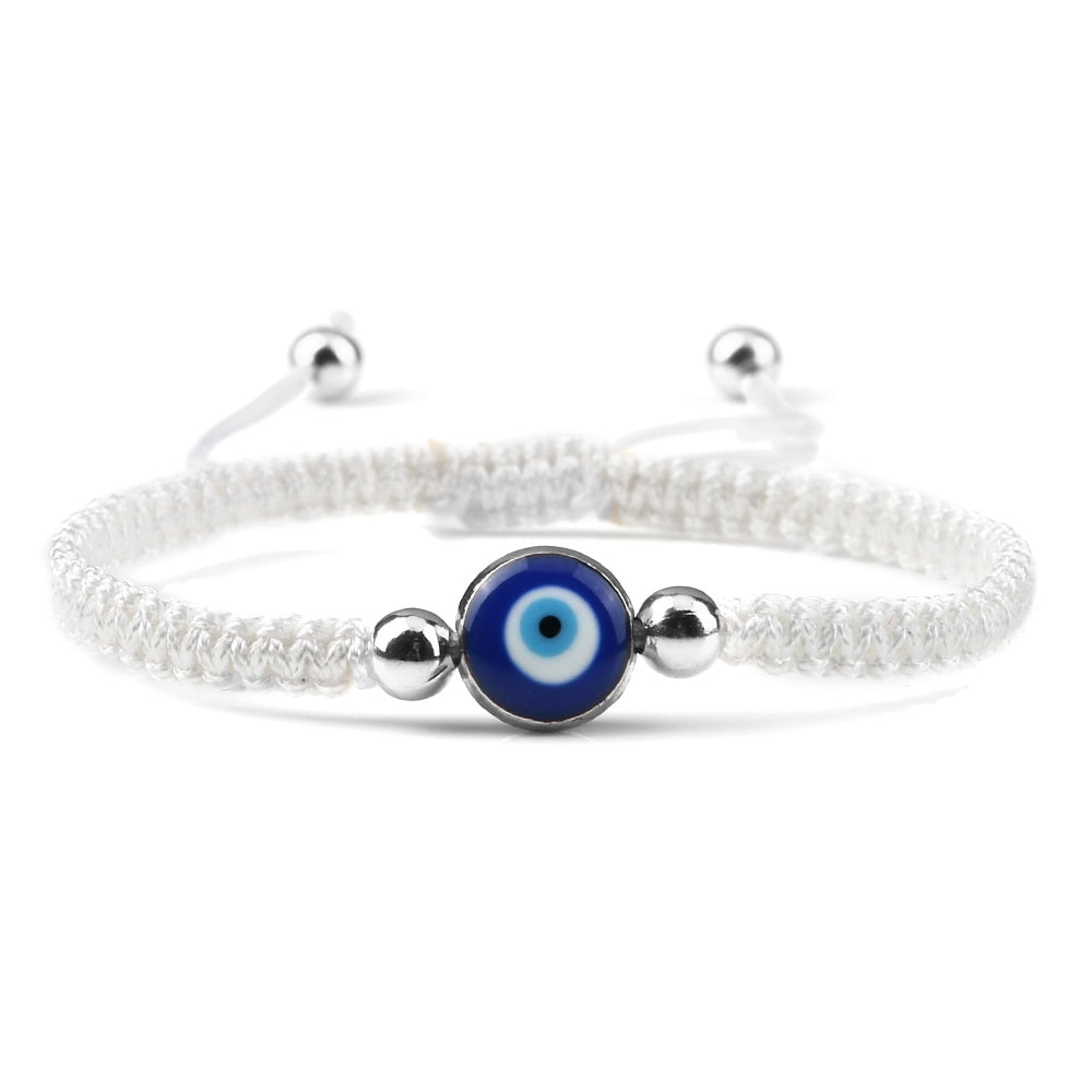 Evil Eye Braided Bracelet for Protection & Luck