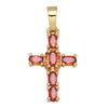 Holy Cross Pendants for Necklace with Natural Stones