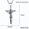 Jesus on the Cross Amulet Pendant Necklace