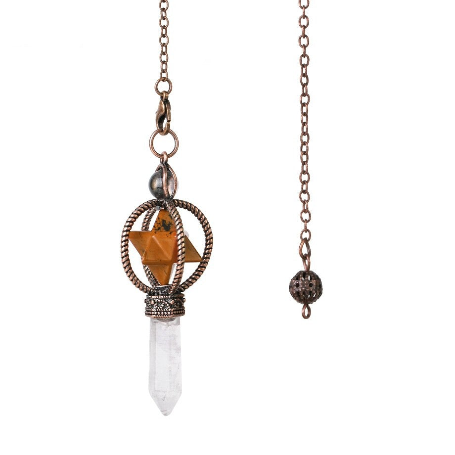 Merkaba Crystal Pendulum for Dowsing & Divination