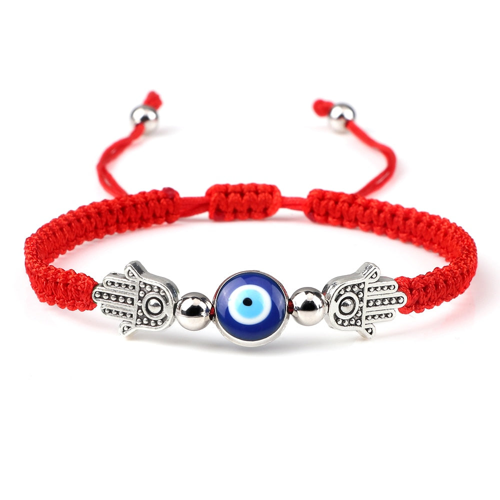 Evil Eye Braided Bracelet for Protection & Luck