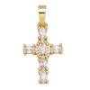 Holy Cross Pendants for Necklace with Natural Stones