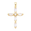 Holy Cross Pendants for Necklace with Natural Stones