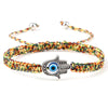 Hand of Fatima & Evil Eye Braided Bracelet for Luck & Protection